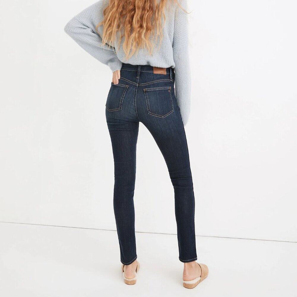 Madewell 10" High Rise Skinny Jean in Woodland Wash 29 - Picture 2 of 9